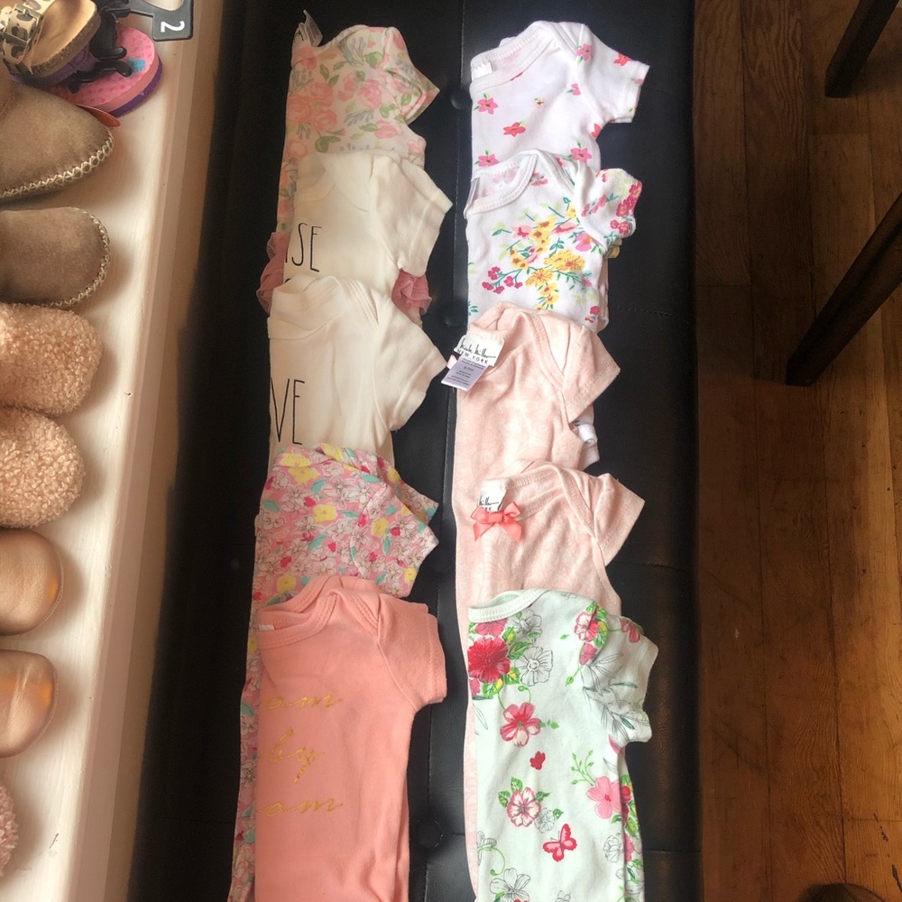 32 3-6 month onesies